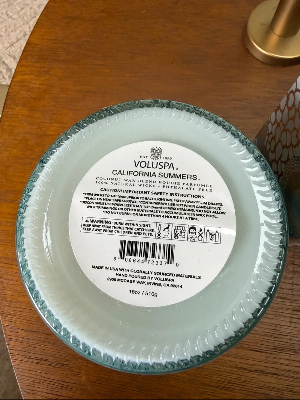 Voluspa California Summers Decorative Jar Candle and Reed diffuser